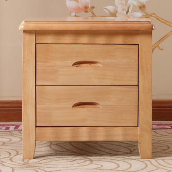 简约现代整装卧室床边柜迷你海棠色小柜子卧室储物柜 常规榉木色 整装