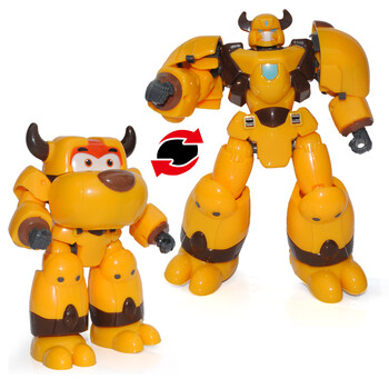 星原小宝玩具星宝一体变形系列玩具全套机甲小宝 大萌牛星宝(6.5寸)