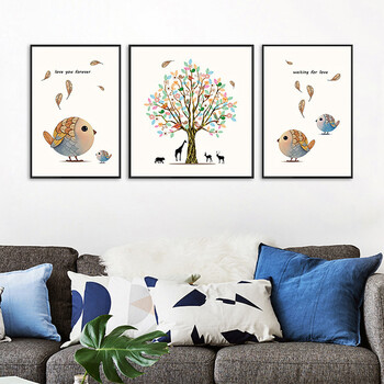 现代简约客厅装饰画沙发背景组合壁画酒店餐厅艺术墙画卧室三联画 d款