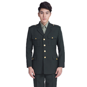 陆春秋常服松枝军绿常服正装士外套套装秋冬季长袖服饰 陆干部春秋