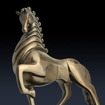 欧式办公室工艺品马摆件家居装饰开业礼品电视柜书房摆设 奥丁战马