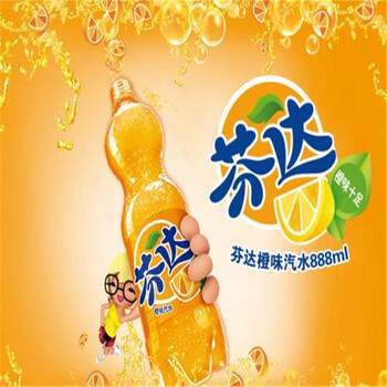 【奔奔联合仓】芬达 碳酸饮料 888ml*12瓶