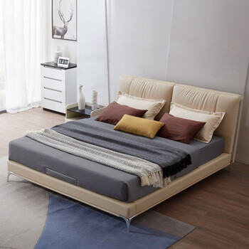 5米限量【卡其色】床底无储物床 1800*2000