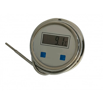 数显双金属温度计 数字防水带探头远传工业测温仪表 防水表盘防水探头