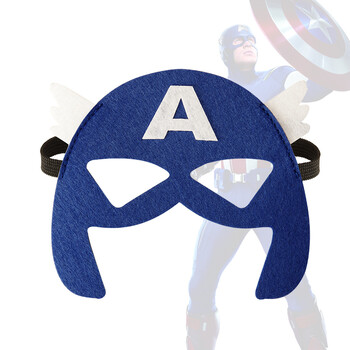 周岁布置卡通眼罩儿童节生日派对装饰品美队长动漫面具 美国队长(眼罩