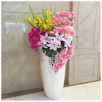 落地花瓶仿真花艺套装插花客厅装饰假花家居干花工艺品摆件d 套装20