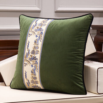 靠枕枕套大靠背 南乡b-橄榄绿 50cmx50cm(不含芯)【图片 价格 品牌