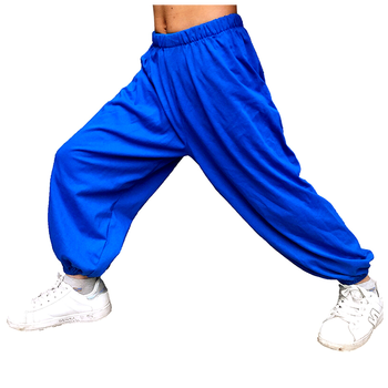 儿童太极裤子男棉麻太极服武术裤太极拳练功服装女京剧戏曲灯笼裤f