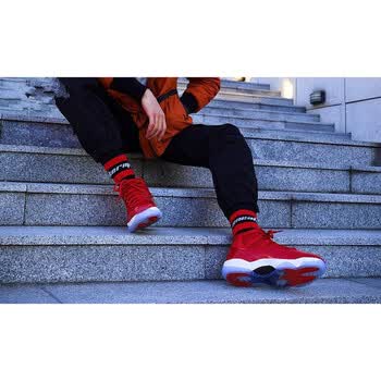 aj11玫瑰金乔治城大灌篮乔11节大魔王北卡蓝伯爵男女篮球鞋 高帮