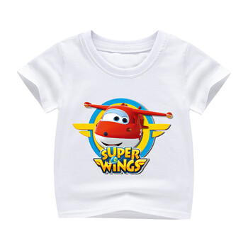 男童短袖t恤级飞侠小孩衣服夏季女宝宝上衣中小童3-5岁卡通乐迪 白色