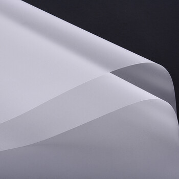 半透明防水雾面纸鲜花束礼品包装纸包书皮韩式塑料玻璃纸厚款 白色 透