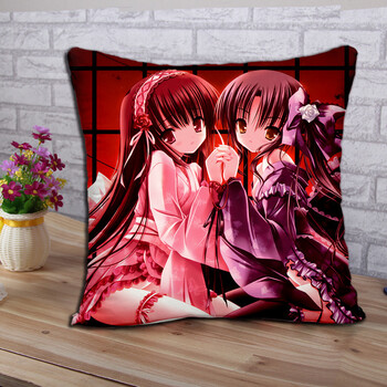 白夜茶会黑夜茶会抱枕萝莉酱定制动漫二次元靠枕 21# 40*40cm双面桃皮