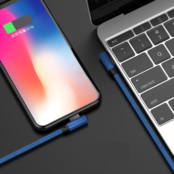蘋果數據線充電線彎頭手機快充電源線適用iphonex/6s/7plus/8 se/ipad