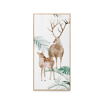 现代简约动物鹿装饰画客厅餐厅玄关沙发背景墙壁画 奈良公园 奈良公园