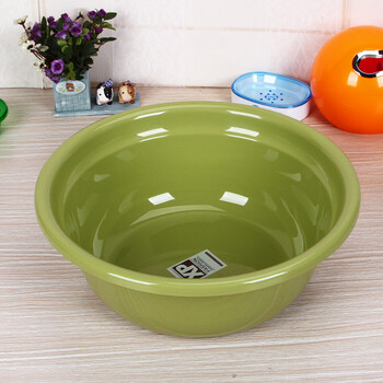 特价三件套 加厚圆形婴儿脸盆宝宝脸盆洗脸盆洗菜盆洗衣盆洗脚盆 绿色
