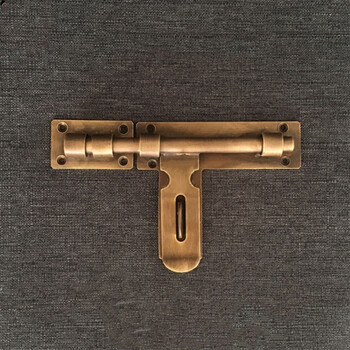 仿古铜中式大门门栓门闩插销复古门锁门扣古建别墅实木门插 18cm古铜