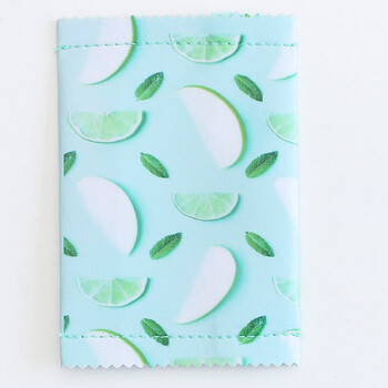 创意趣味零食饼干手拿包可爱零钱包女迷你小包包简约硬币 青色柠檬