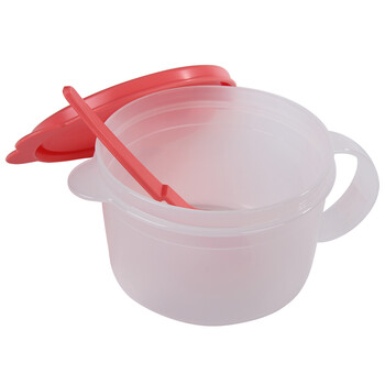 特百惠（Tupperware）午餐便携饭盒 简约组合2件套  石榴红