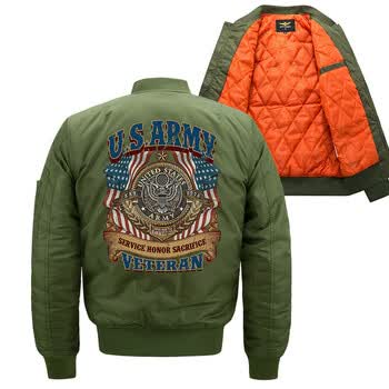 新款ma1飞行夹克us Army美国加棉春秋冬款军迷ma 1外套男绿色陆军秋冬加棉l 图片价格品牌报价 京东