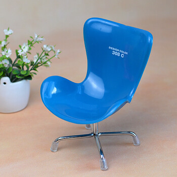 6分娃30cm换装洋娃娃小布兵人心怡迷你家具女孩过家家玩具座椅子 蓝色