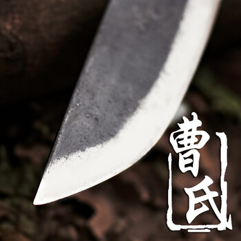 曹家刀 手工锻打弹簧钢砍骨刀尖刀 特殊用途多功能刀具