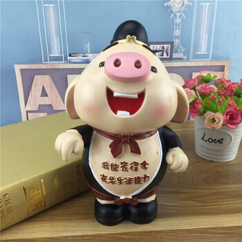 q版猪八戒猪小屁大号存钱罐摆件 创意精品学生礼品新奇特 8803a款