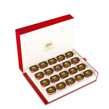 华祥苑庄园茶名士浓香型铁观音大红袍肉桂红茶普洱罐装茶叶礼盒 普洱