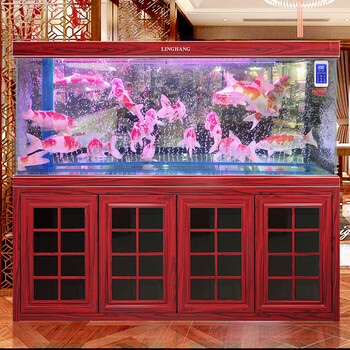 闽江鱼缸水族箱鱼缸客厅龙鱼缸免换水生态造景超白玻璃水族箱金鱼缸