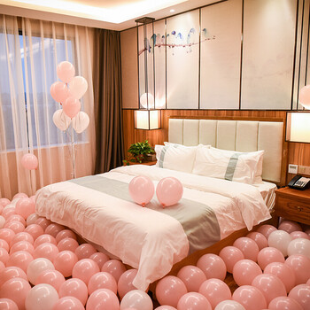 浪漫派对情侣表白求婚ktv酒吧气球装饰婚房布置生日婚房装饰用品 浪漫