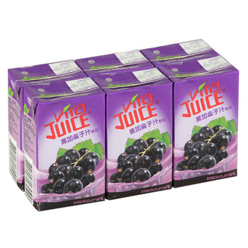 维他vita juice黑加仑子汁果汁饮料香港版250ml*6盒_现价-1元
