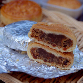 康福月饼 炭烧牛肉月饼 板栗蓉 凤梨月饼75克碳烧月饼 炭烧凤梨月饼75