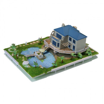 中天模型 绿野春天 花园别墅模型 ad00701