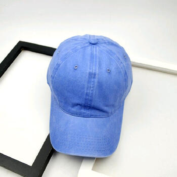结夏夏季帽子男士韩版潮流休闲百搭棒球帽纯色鸭舌帽防晒太阳帽 牛仔
