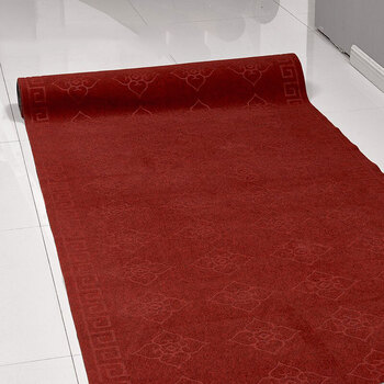门厅家用楼梯地毯门垫进门满铺可裁剪地垫吸水红-p 暗红色【加厚】