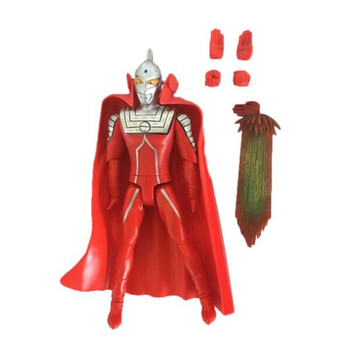 怪兽决战系列玩具关节可动儿童玩具奥特蛋 50周年8寸披风人偶-赛文