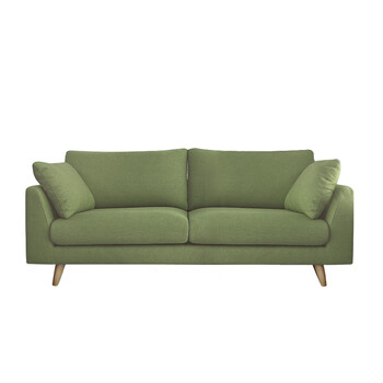 客厅小沙发三人公寓咖啡厅休闲商用接待会客洽谈沙发 浅绿色(现货)