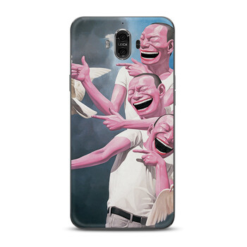 华为mate10手机黑壳mate8/mate9pro青春保护套恶搞怪艺术画头像男