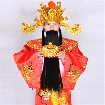 财神服装全套演出服财神爷衣服服装道具开业庆典年会财神帽 正财神 8