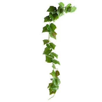 仿真藤条葡萄叶树叶绿叶家居装饰藤条绿植墙花藤假花藤蔓植物 大葡萄