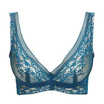 轻奢品牌文胸女女士舒适美背聚拢内衣性感蕾丝调整型收副乳四排扣乳罩