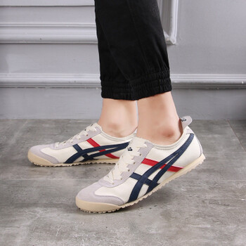 日本tiger鬼冢虎品牌一脚蹬懒人鞋男女百搭情侣帆布鞋休闲运动板