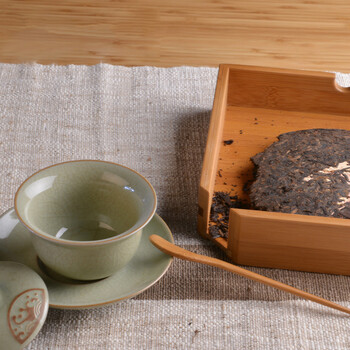 
                                        祥福 孟宗竹制茶盘分茶盒 存茶赏茶盘 多功能功夫茶具茶道配件 三层普洱茶盒茶仓 三层茶仓                