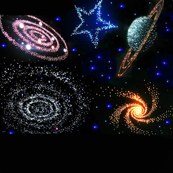 光纤灯满天星光纤星空顶 家庭影院影音室星空吊顶定制星光顶 【款式5