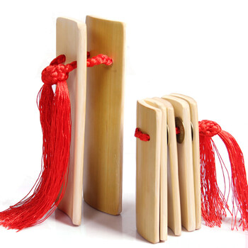 flofair 竹子材质 原竹色 成人 曲艺  乐器 初学 语言表演 快板 竹板