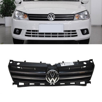 新捷达高配中网总成钢琴漆中网进气格栅带亮条 13-16款新捷达中网总成