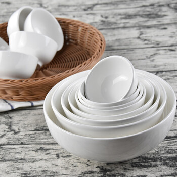 喝汤放碗迷你好看厨房碗饭碗碗厨房小小碗碗耐热白西餐厅食堂酒店 4