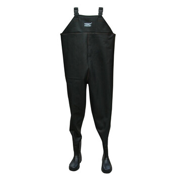 下水裤半身捕钓鱼皮叉裤网抓连体雨裤加厚防水裤背带渔服耐磨 加厚底
