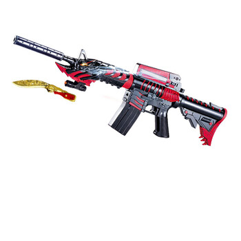 m4a1雷神手动男孩水蛋枪 电动连发黑骑士 官方标配 水弹 靶 刀 备用