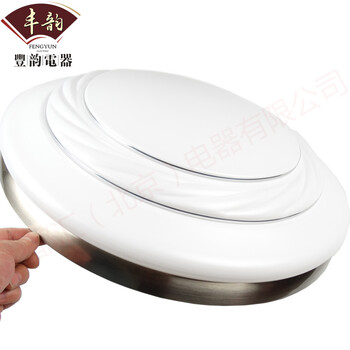 新品包安装！丰韵出口静音隐形吊扇灯LED42寸餐厅风扇灯卧室灯扇客厅自动收缩5木叶带反转！ 配遥控(正常两线安装)