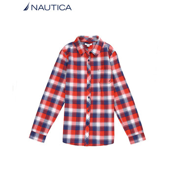 诺帝卡 NAUTICA 女士 新款 长袖衬衫 44WC03 红色 6LU XS